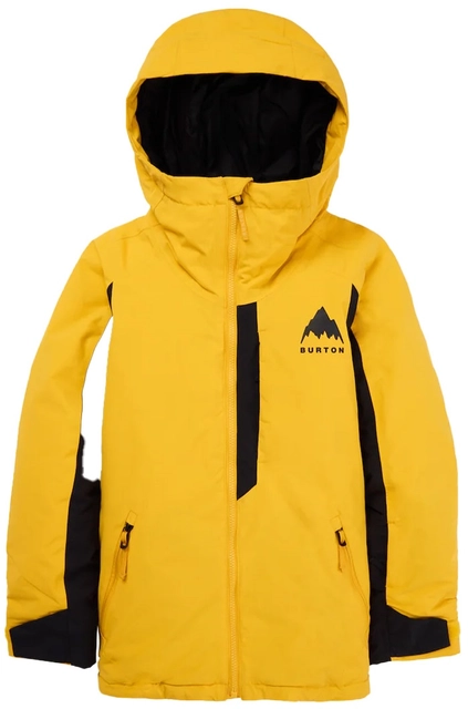 Burton Kids Hillslope 2L Jacket Goldenrod/True Black - L/12år 