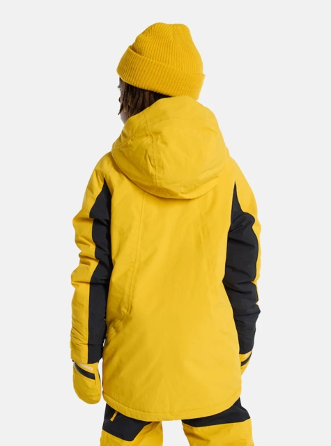 Burton Kids Hillslope 2L Jacket Goldenrod/True Black - L/12år 