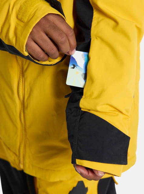 Burton Kids Hillslope 2L Jacket Goldenrod/True Black - L/12år 
