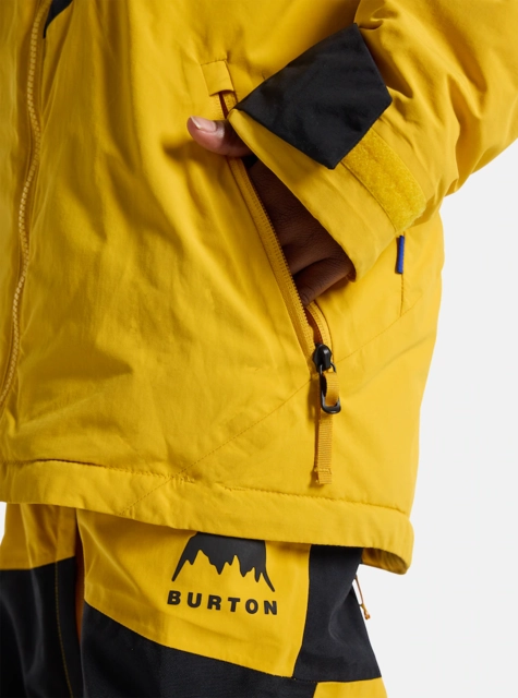 Burton Kids Hillslope 2L Jacket Goldenrod/True Black - L/12år 