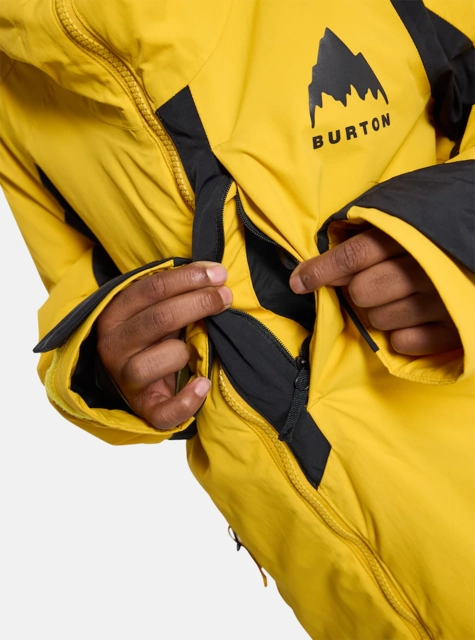 Burton Kids Hillslope 2L Jacket Goldenrod/True Black - L/12år 
