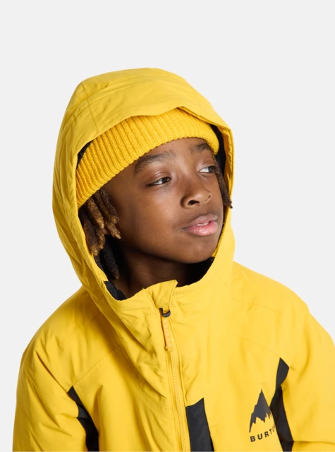 Burton Kids Hillslope 2L Jacket Goldenrod/True Black - L/12år 