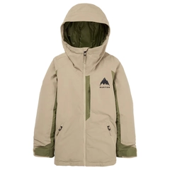 Burton Kids Hillslope 2L Jacket Summit Taupe/Forest Moss - L/12&#229;r
