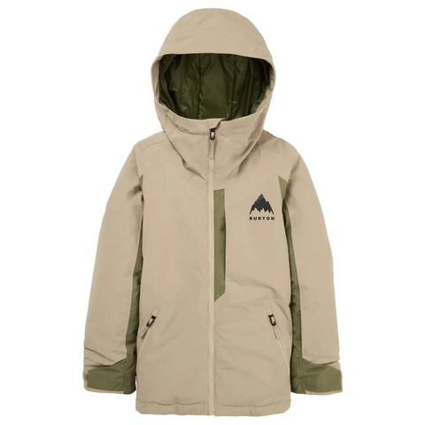 Burton Kids Hillslope 2L Jacket Summit Taupe/Forest Moss