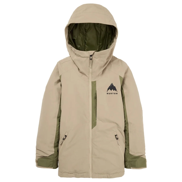 Burton Kids Hillslope 2L Jacket Summit Taupe/Forest Moss