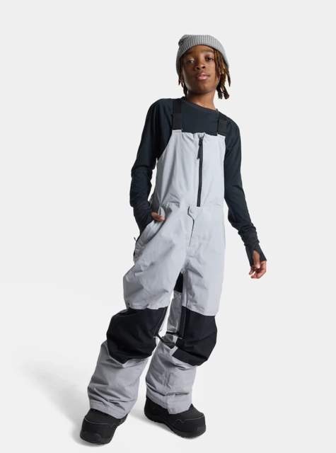 Burton Kids Skylar Bib Pants Silver Sconce - L/12år 
