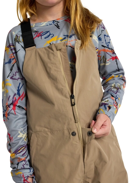 Burton Kids Skylar Bib Pants Summit Taupe - M/10år 