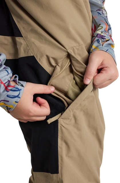 Burton Kids Skylar Bib Pants Summit Taupe - M/10år 