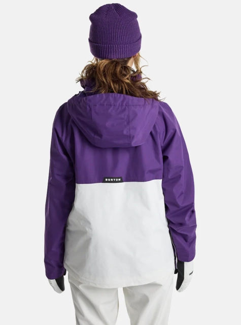 Burton W's Frostner Anorak Imperial Purple/Stout White - M 