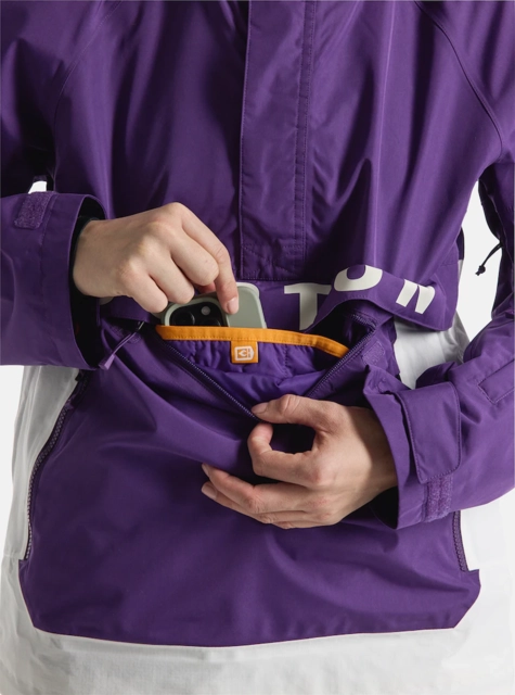 Burton W's Frostner Anorak Imperial Purple/Stout White - M 