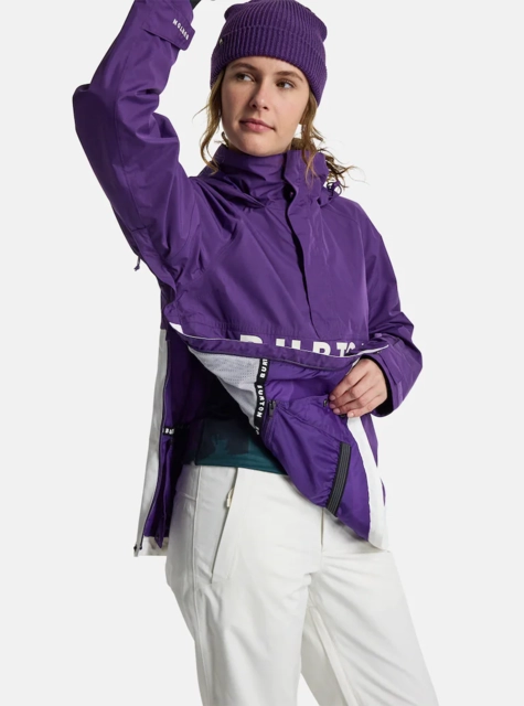 Burton W's Frostner Anorak Imperial Purple/Stout White - M 