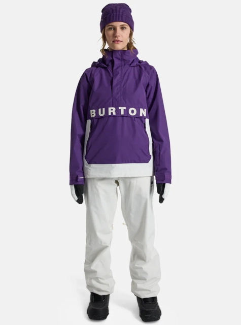 Burton W's Frostner Anorak Imperial Purple/Stout White - M 