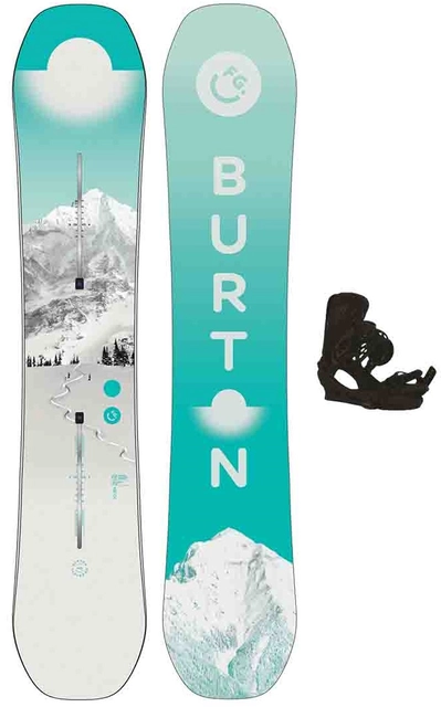Burton Feelgood m/binding All Mountain/Freeride/Freestyle - Dame 