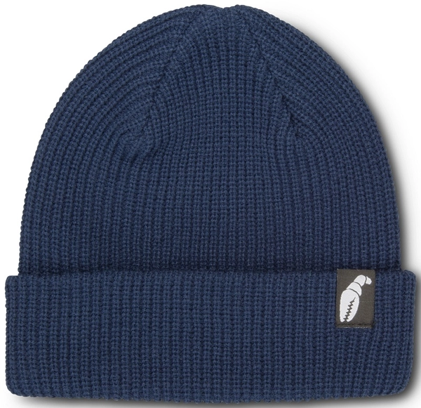Crab Grab Claw Label Beanie Navy