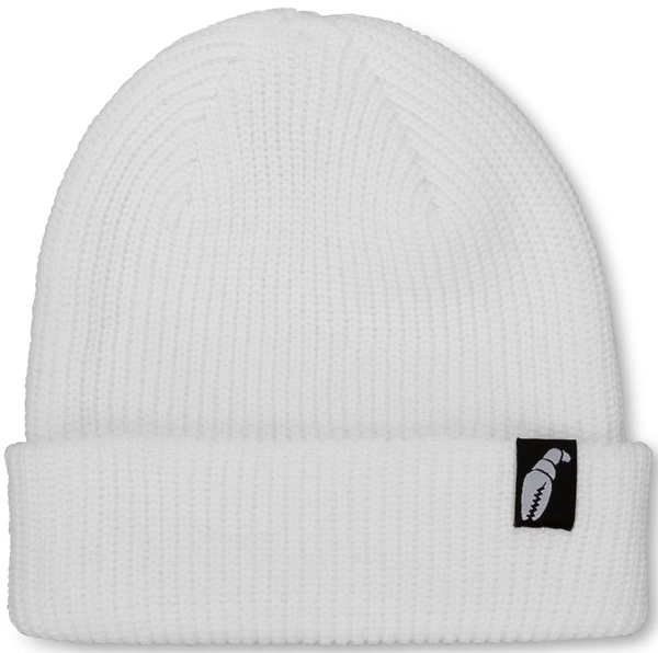 Crab Grab Claw Label Beanie White