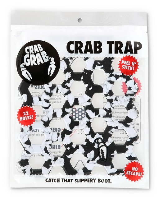 Crab Grab Crab Trap Black White Swirl 