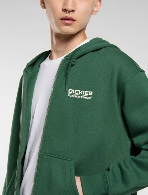 Dickies Bolivar Ziphoodie Pine Needle Green - M 