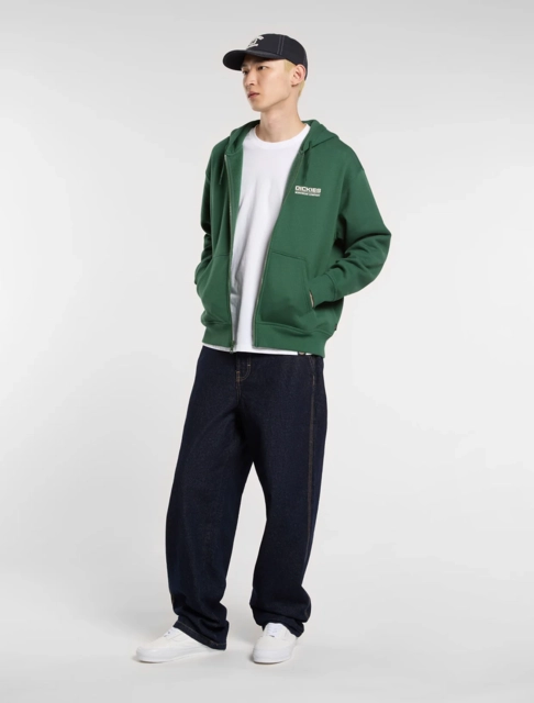 Dickies Bolivar Ziphoodie Pine Needle Green - M 