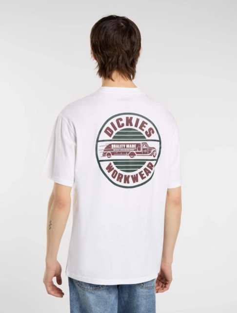 Dickies Circle SS Tee White - M 