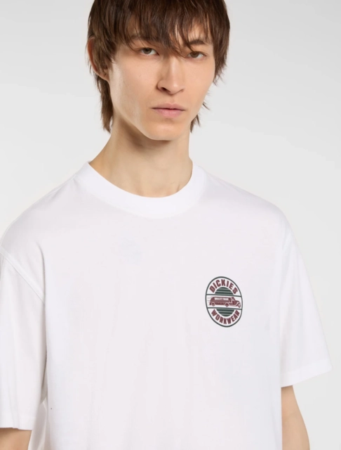 Dickies Circle SS Tee White - M 