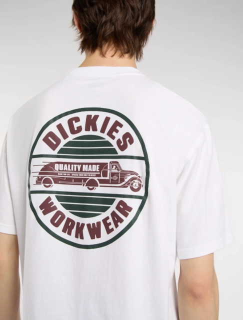 Dickies Circle SS Tee White - M 