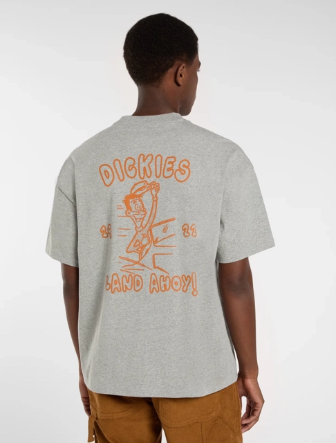 Dickies Decartuville SS Tee Grey Melange - M 
