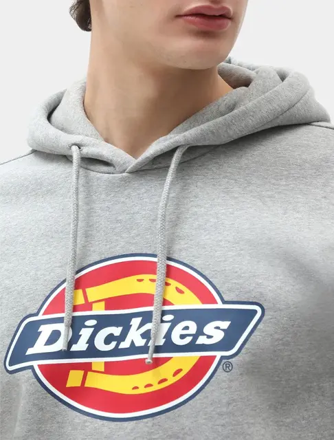 Dickies Icon Logo Hoodie Grey Melange - L 