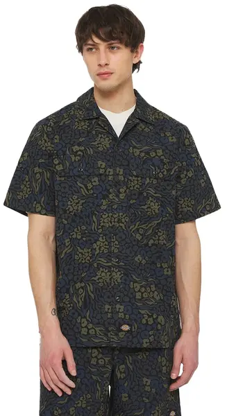 Dickies Saltville SS Shirt Heritage Camo Black