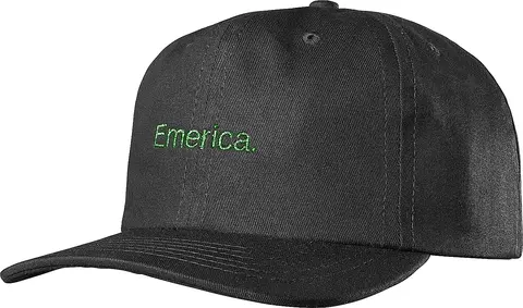 Emerica Pure Gold Dad Hat Black/Green - One Size