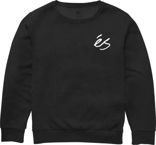 Es Mini Script Crewneck Black