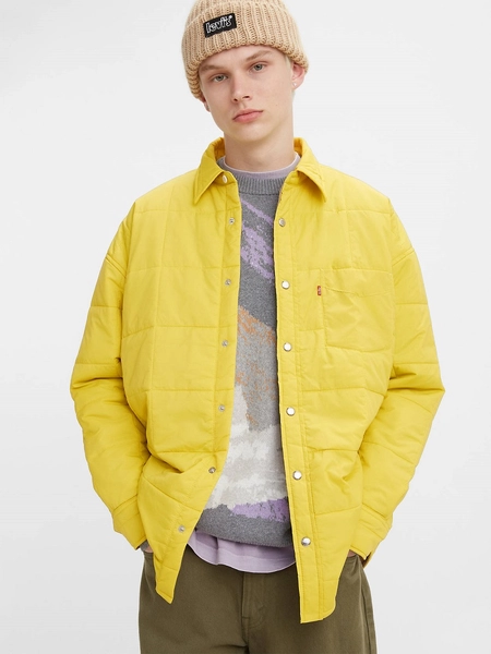 Levis Padded Slouchy 1pkt Shirt Warm Olive