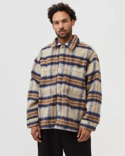 Levis Portola Chore Coat Tan Pattern