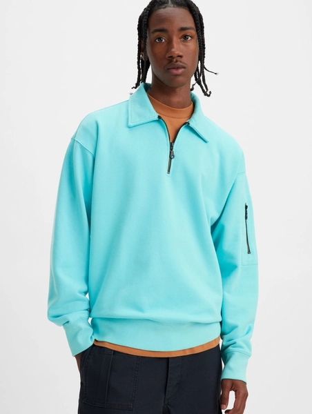 Levis Skate New Quarter Zip Brillo Azul