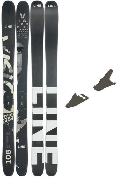 Line Vision 108 m/binding Topptur/Freeride - Herre
