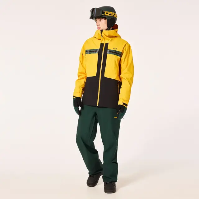 Oakley TC Reduct Earth Shell Jacket Amber Yellow/Hunter Green - M 