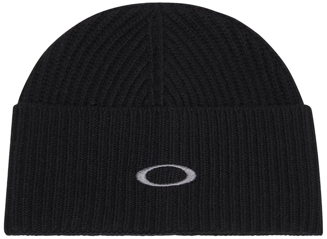 Oakley Ellipse Ribbed Beanie Blackout - One Size 