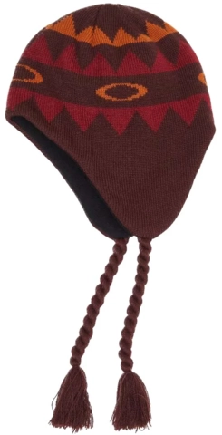 Oakley Nordic Earflap Beanie Grenache Norway Pattern