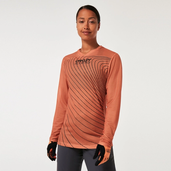 Oakley W&#39;s Factory Pilot RC LS Jersey Soft Orange