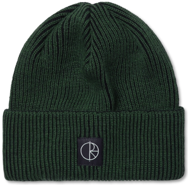 Polar Lines Merino Beanie Dark Green - One Size