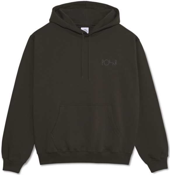 Polar Dave Hoodie Stroke Logo Dirty Black
