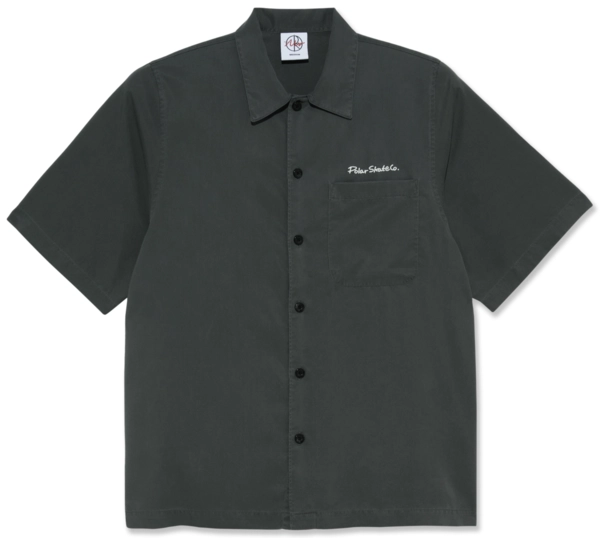 Polar Diamond Face Bowling Shirt Graphite/White