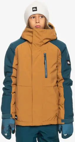 Quiksilver Mission Block Youth Jacket Bone Brown