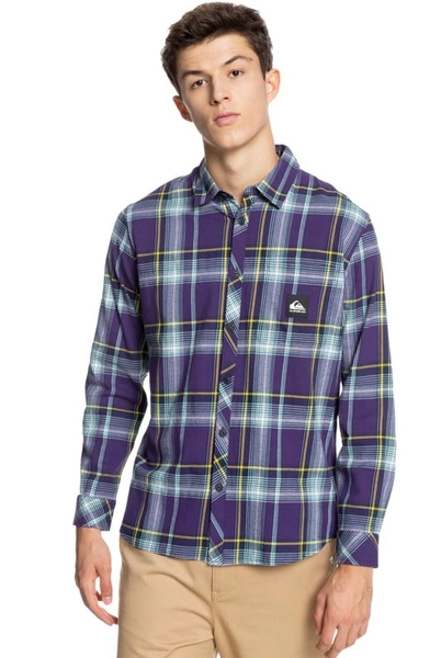 Quiksilver Ark Hale LS Shirt Purple Plumeria Ark Hale