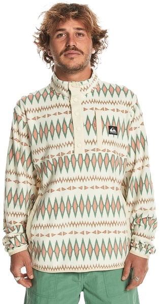 Quiksilver No Destination 2 Half Snap Oyster White