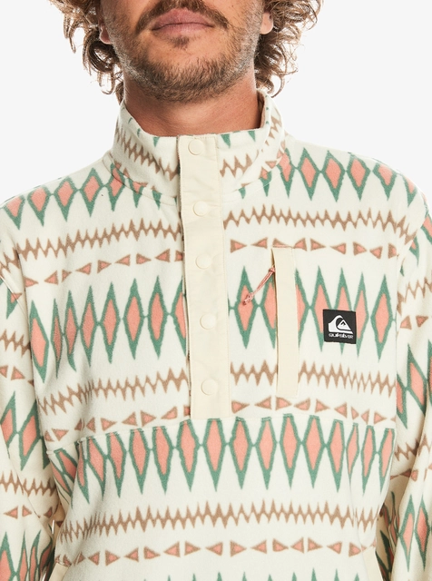 Quiksilver No Destination 2 Half Snap Oyster White - M 