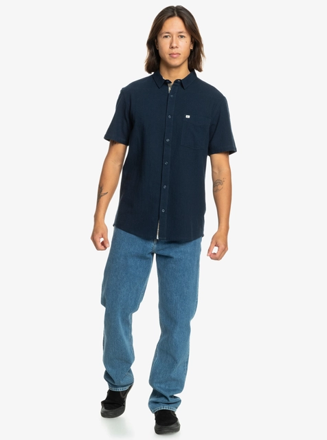 Quiksilver Time Box SS Shirt Navy Blazer - S 