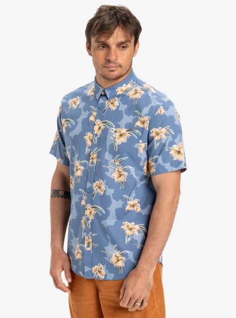 Quiksilver Apero Classic SS Coronet Blue Backyards - M 