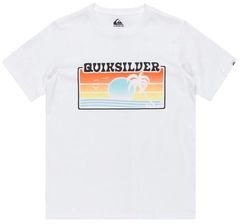 Quiksilver EV Sun Faded Tee Youth White - M/12&#229;r