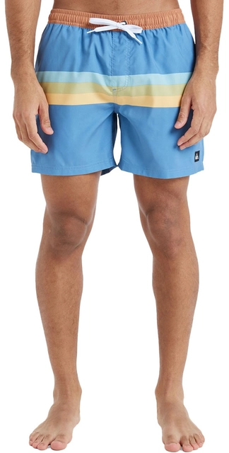 Quiksilver Everyday Straight Volley 15 Coronet Blue Retro Stripe - S 