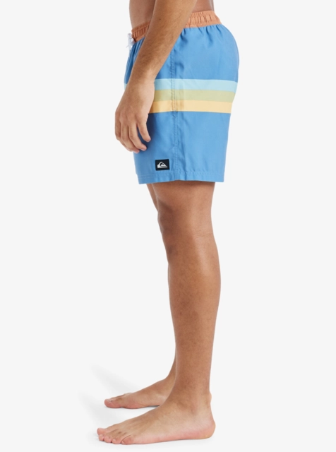 Quiksilver Everyday Straight Volley 15 Coronet Blue Retro Stripe - S 